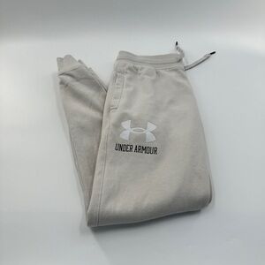 Under Armour Cream Beige Joggers Drawstring Waist | Women’s Medium